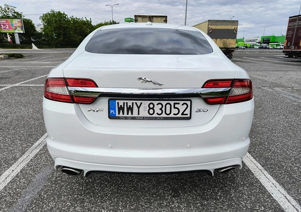 Jaguar XF cena 51900 przebieg: 251121, rok produkcji 2012 z Wyszków małe 211
